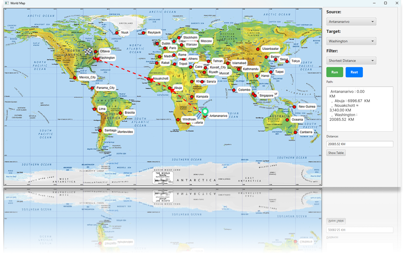 world map